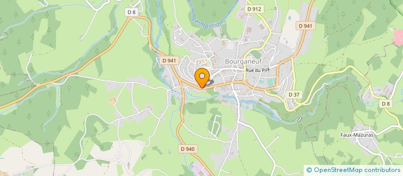 localisation de l'entreprise CARROSSERIE B & L à BOURGANEUF