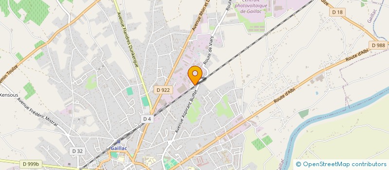 localisation de l'entreprise CARROSSERIE B-M  GAILLAC