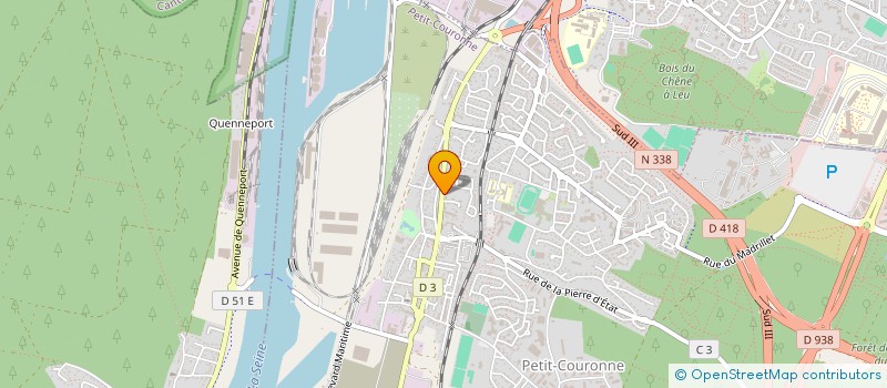 localisation de l'entreprise CARROSSERIE BAILLY  PETIT-COURONNE