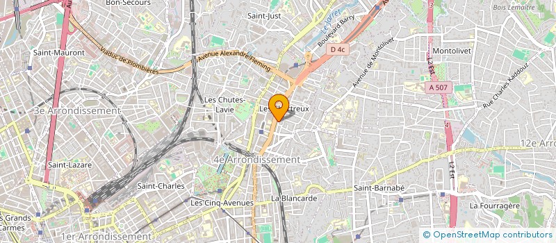 localisation de l'entreprise CARROSSERIE BANON à MARSEILLE