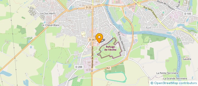 localisation de l'entreprise CARROSSERIE BARADA à CHATEAU-GONTIER-SUR-MAYENNE