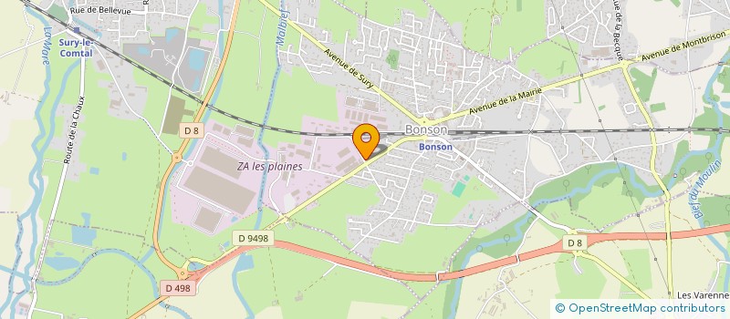 localisation de l'entreprise CARROSSERIE BARLET ET COMPAGNIE  BONSON