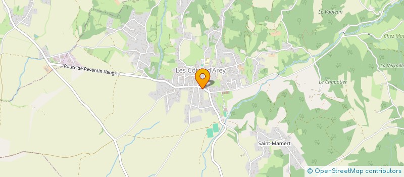 localisation de l'entreprise CARROSSERIE BAULE  LES COTES-D'AREY