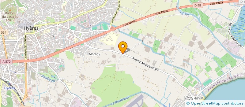 localisation de l'entreprise CARROSSERIE BEL'ANGE  HYERES