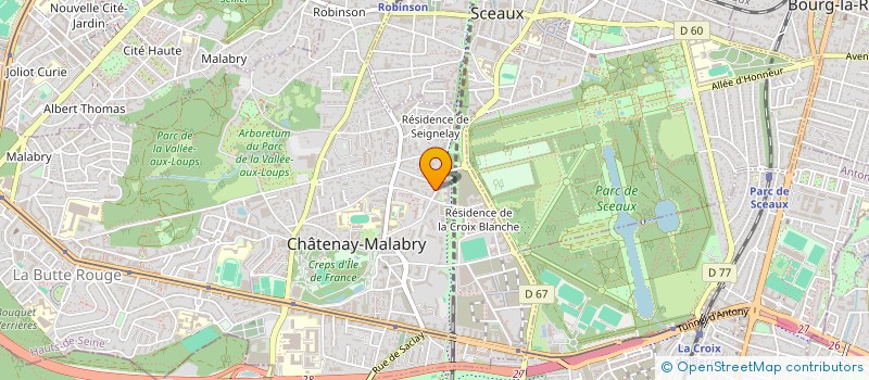 localisation de l'entreprise CARROSSERIE BERNARD à CHATENAY-MALABRY