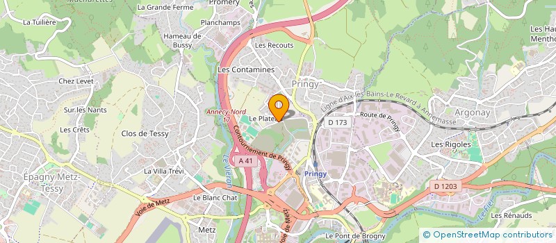localisation de l'entreprise CARROSSERIE BIENTZ à ANNECY