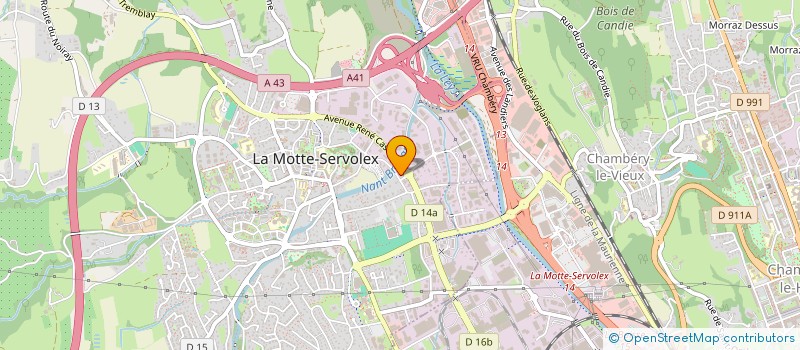 localisation de l'entreprise CARROSSERIE BILLON  LA MOTTE-SERVOLEX