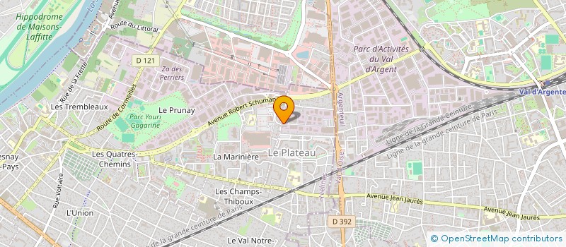 localisation de l'entreprise CARROSSERIE BKC  SARTROUVILLE