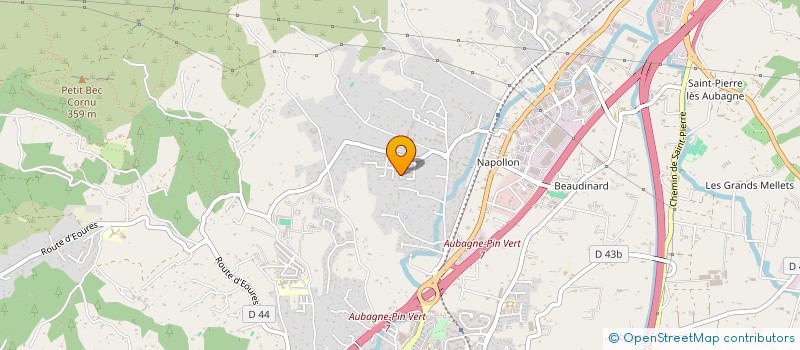 localisation de l'entreprise CARROSSERIE BM 13 à AUBAGNE