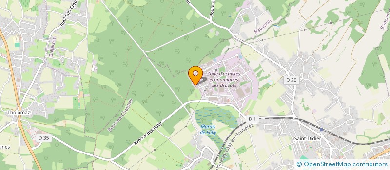 localisation de l'entreprise CARROSSERIE BMS  BONS-EN-CHABLAIS