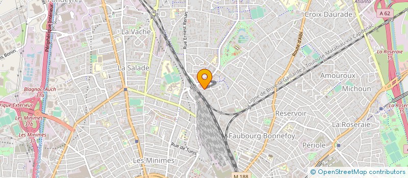 localisation de l'entreprise CARROSSERIE BORDEROUGE à TOULOUSE