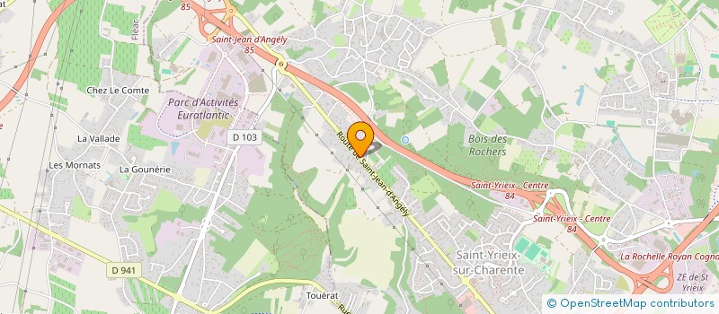localisation de l'entreprise CARROSSERIE BRUNET à SAINT-YRIEIX-SUR-CHARENTE