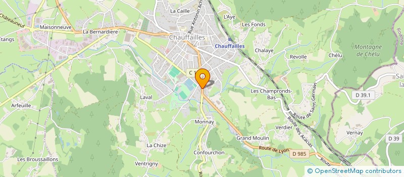 localisation de l'entreprise CARROSSERIE BRUNO PATAY à CHAUFFAILLES