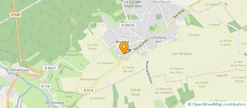 localisation de l'entreprise CARROSSERIE BUDET à ABONDANT
