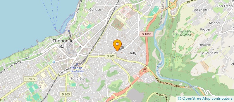 localisation de l'entreprise CARROSSERIE BURDIN à THONON-LES-BAINS