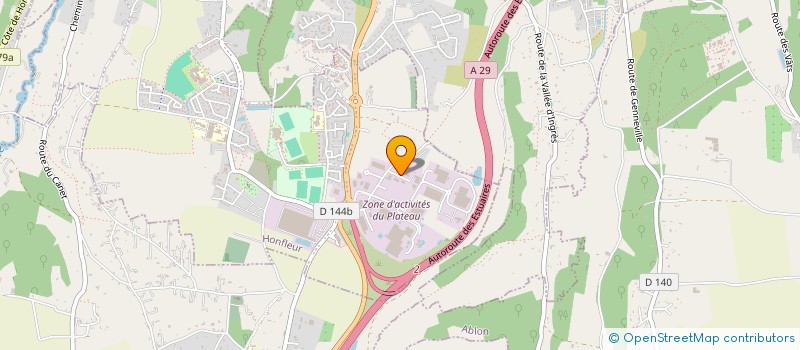 localisation de l'entreprise CARROSSERIE BURGOT  HONFLEUR