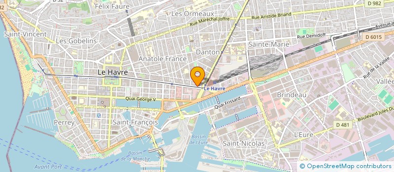 localisation de l'entreprise CARROSSERIE CANDE à LE HAVRE