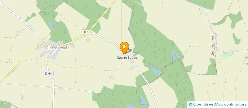 localisation de l'entreprise CARROSSERIE CARON PERE & FILS  PIERRE-LEVEE