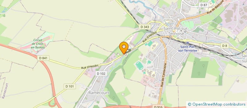 localisation de l'entreprise CARROSSERIE CARREZ  GAUCHIN-VERLOINGT