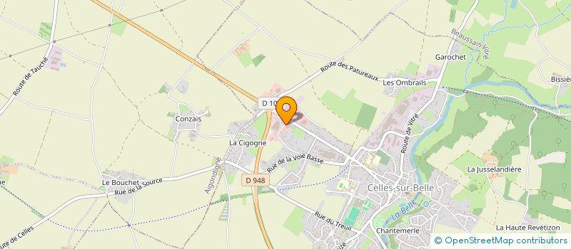 localisation de l'entreprise CARROSSERIE CELLOISE  CELLES-SUR-BELLE