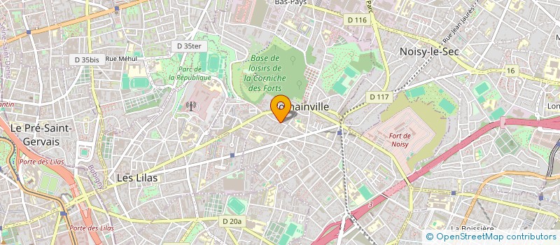 localisation de l'entreprise CARROSSERIE CENTRALE à ROMAINVILLE