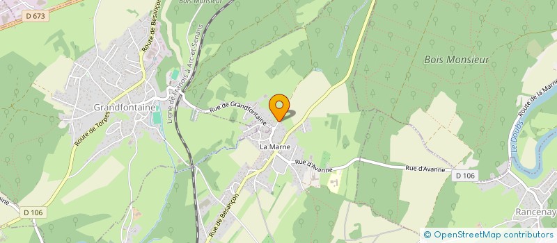 localisation de l'entreprise CARROSSERIE CH AUTO  CHEMAUDIN ET VAUX