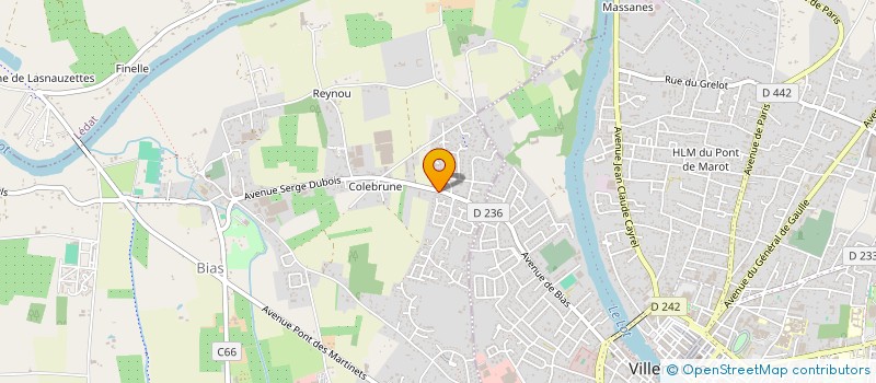localisation de l'entreprise CARROSSERIE CHALADA SARL à BIAS