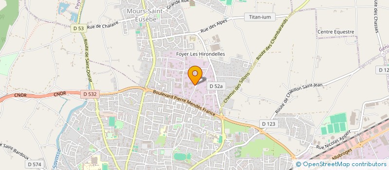 localisation de l'entreprise CARROSSERIE CHARIGNON à MOURS-SAINT-EUSEBE