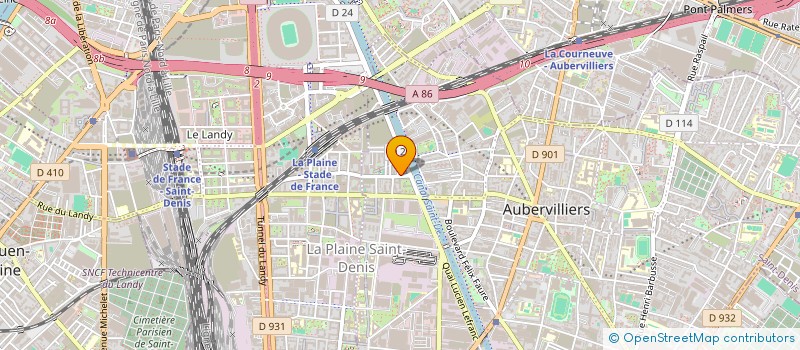 localisation de l'entreprise CARROSSERIE CHARLES à AUBERVILLIERS