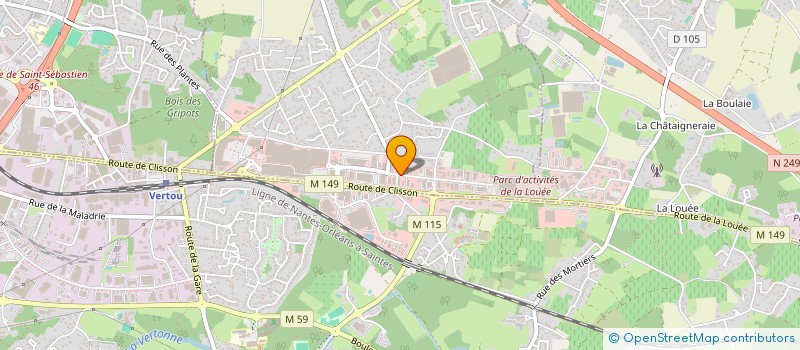 localisation de l'entreprise CARROSSERIE CHAUVIN  BASSE-GOULAINE