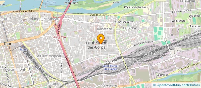 localisation de l'entreprise CARROSSERIE CLAUDE MOISY  SAINT-PIERRE-DES-CORPS