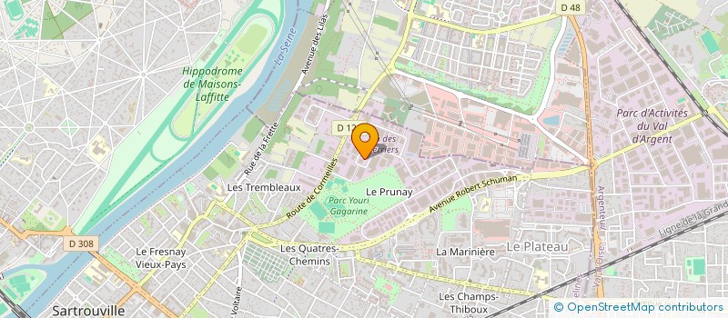 localisation de l'entreprise CARROSSERIE CLEMENCEAU  SARTROUVILLE