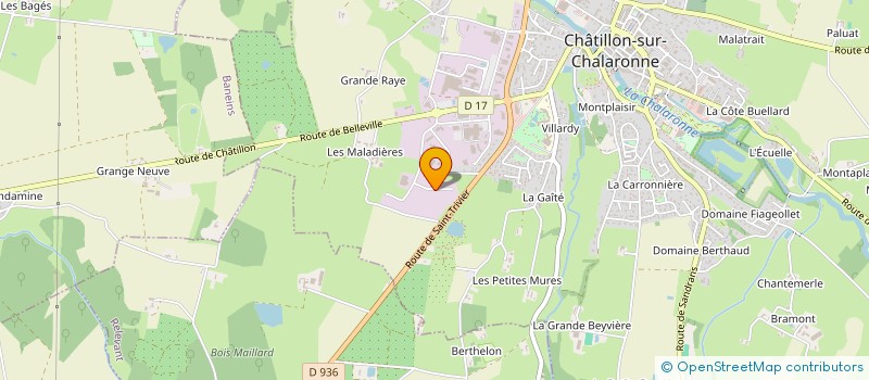 localisation de l'entreprise CARROSSERIE CMPS à CHATILLON-SUR-CHALARONNE