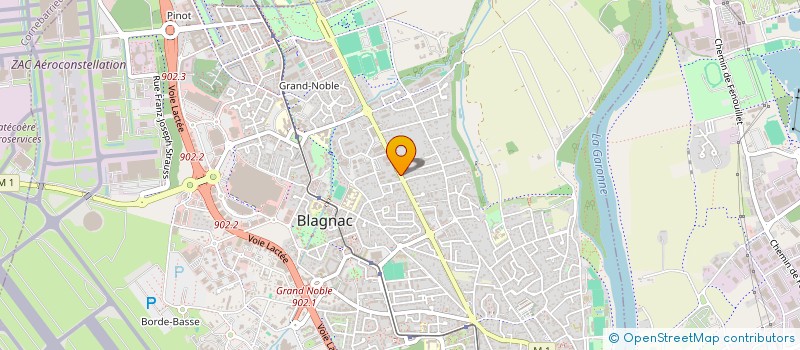 localisation de l'entreprise CARROSSERIE COSTES à BLAGNAC