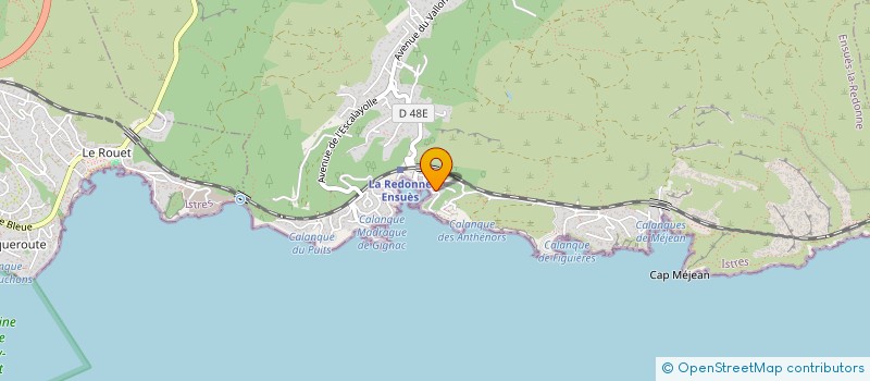 localisation de l'entreprise CARROSSERIE COTE BLEUE  ENSUES-LA-REDONNE