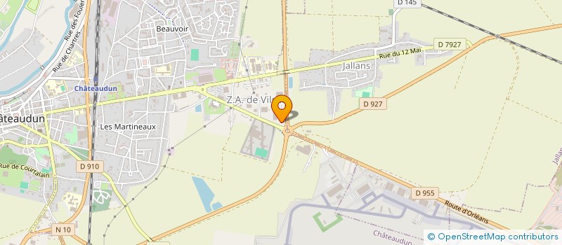 localisation de l'entreprise CARROSSERIE COUTURIER à CHATEAUDUN