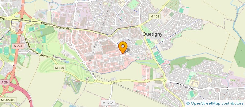 localisation de l'entreprise CARROSSERIE CRAC à QUETIGNY