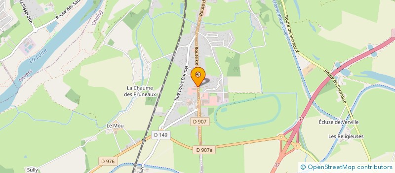localisation de l'entreprise CARROSSERIE CREUZET NEVERS à CHALLUY
