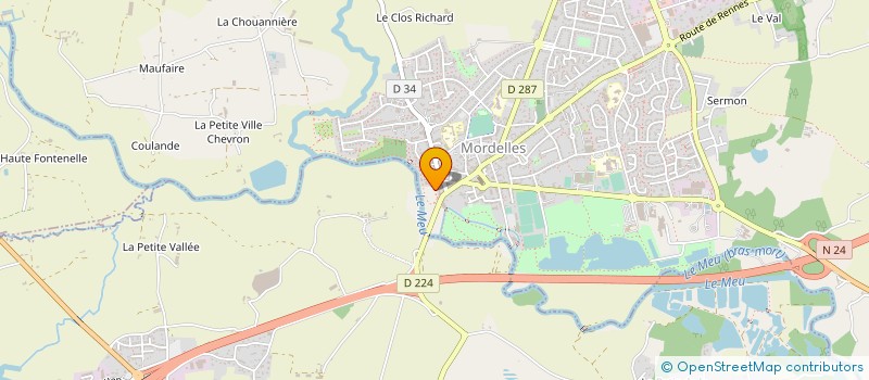 localisation de l'entreprise CARROSSERIE DE BRETAGNE  BREAL-SOUS-MONTFORT