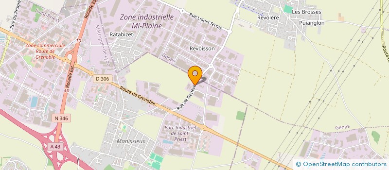 localisation de l'entreprise CARROSSERIE DE GENEVE  SAINT-PRIEST