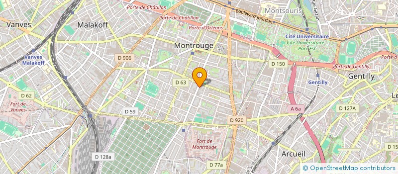 localisation de l'entreprise CARROSSERIE DE GRENELLE à MONTROUGE