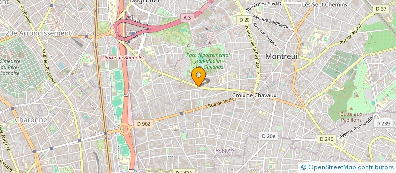 localisation de l'entreprise CARROSSERIE DE JOINVILLE à MONTREUIL