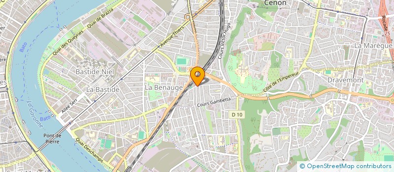 localisation de l'entreprise CARROSSERIE DE L'ENTRE DEUX MERS  CENON