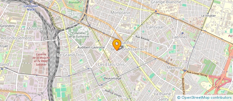 localisation de l'entreprise CARROSSERIE DE L'EUROPE  LYON