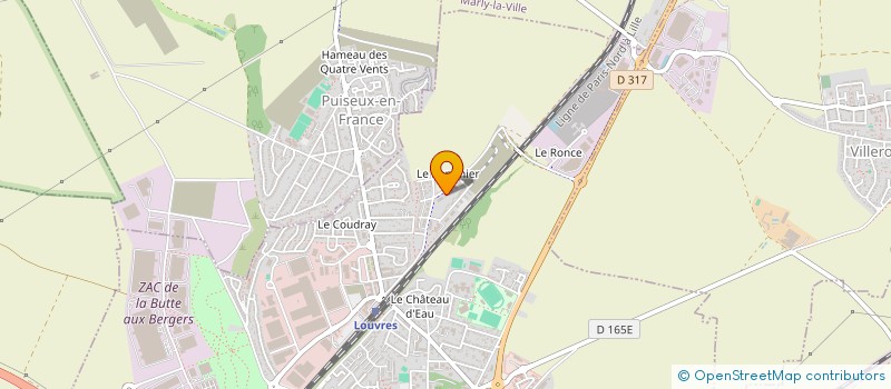 localisation de l'entreprise CARROSSERIE DE LA BRICHE  LOUVRES