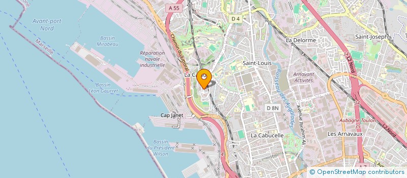 localisation de l'entreprise CARROSSERIE DE LA CALADE à MARSEILLE