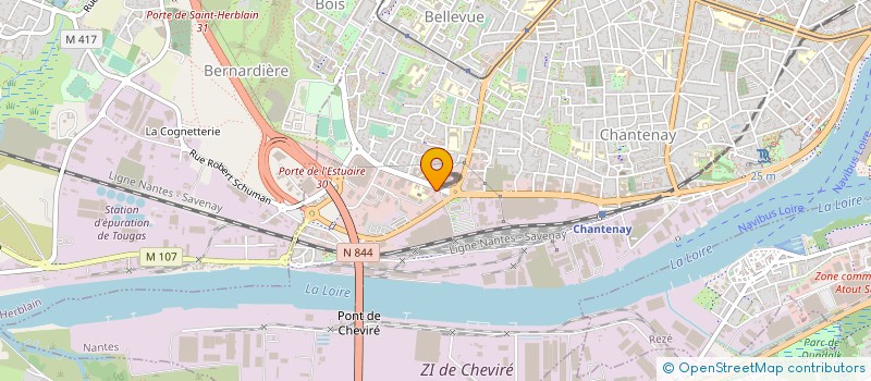 localisation de l'entreprise CARROSSERIE DE LA JANVRAIE à NANTES