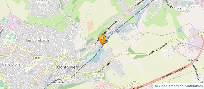 localisation de l'entreprise CARROSSERIE DE LA LEZARDE à MONTIVILLIERS