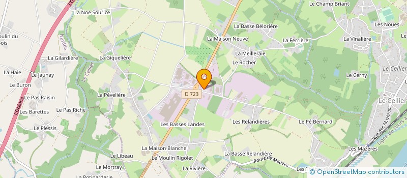 localisation de l'entreprise CARROSSERIE DE LA MAISON BLANCHE à LE CELLIER