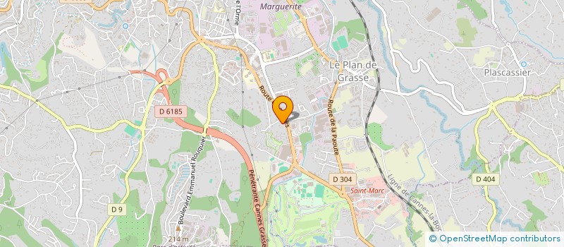 localisation de l'entreprise CARROSSERIE DE LA PLAINE  GRASSE